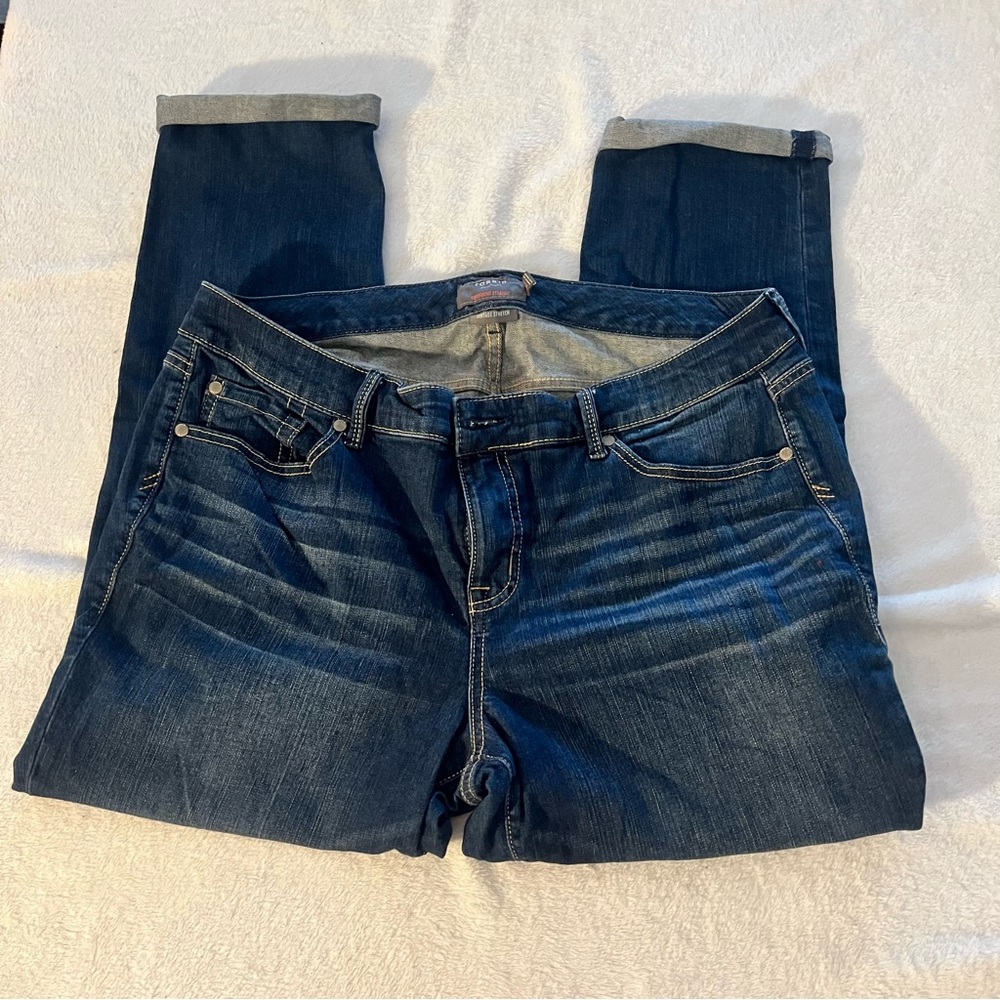 Torrid Dark Blue Boyfriend Jeans